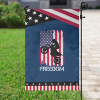 Freedom Motocross Dirt Bike Garden Flag Patriotic American Flag