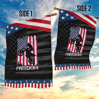 Freedom Motocross Dirt Bike Garden Flag Patriotic American Flag