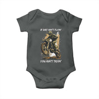 Dirt Bike Motocross Camo Baby Onesie If Dirt Ain't Flyin You Ain't Tryin - Wonder Print Shop