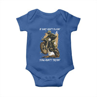 Dirt Bike Motocross Camo Baby Onesie If Dirt Ain't Flyin You Ain't Tryin - Wonder Print Shop