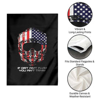 Dirt Bike American Flag Patriotic Garden Flag If Dirt Ain't Flyin You Ain't Tryin - Wonder Print Shop