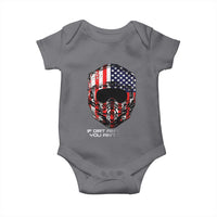 Dirt Bike American Flag Patriotic Baby Onesie If Dirt Ain't Flyin You Ain't Tryin - Wonder Print Shop