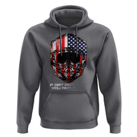 Dirt Bike American Flag Patriotic Hoodie If Dirt Ain't Flyin You Ain't Tryin - Wonder Print Shop