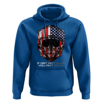 Dirt Bike American Flag Patriotic Hoodie If Dirt Ain't Flyin You Ain't Tryin - Wonder Print Shop