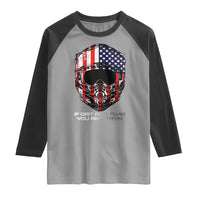 Dirt Bike American Flag Patriotic Raglan Shirt If Dirt Ain't Flyin You Ain't Tryin - Wonder Print Shop