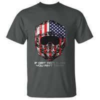 Dirt Bike American Flag Patriotic T Shirt If Dirt Ain't Flyin You Ain't Tryin - Wonder Print Shop