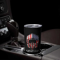 Dirt Bike American Flag Patriotic Tumbler Cup If Dirt Ain't Flyin You Ain't Tryin - Wonder Print Shop