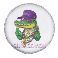 Mardi Gras Alligator Spare Tire Cover Funny Six Seven MAGA Political Meme