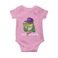 Mardi Gras Alligator Baby Onesie Funny Six Seven MAGA Political Meme