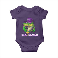 Mardi Gras Alligator Baby Onesie Funny Six Seven MAGA Political Meme