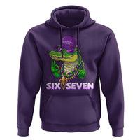 Mardi Gras Alligator Hoodie Funny Six Seven MAGA Political Meme