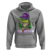 Mardi Gras Alligator Hoodie Funny Six Seven MAGA Political Meme