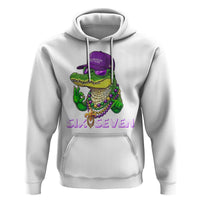 Mardi Gras Alligator Hoodie Funny Six Seven MAGA Political Meme