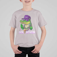 Mardi Gras Alligator T Shirt For Kid Funny Six Seven MAGA Political Meme