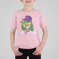 Mardi Gras Alligator T Shirt For Kid Funny Six Seven MAGA Political Meme
