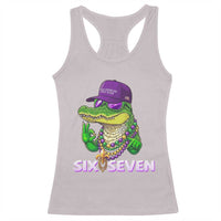 Mardi Gras Alligator Racerback Tank Top Funny Six Seven MAGA Political Meme