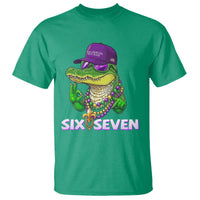 Mardi Gras Alligator T Shirt Funny Six Seven MAGA Political Meme