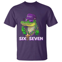 Mardi Gras Alligator T Shirt Funny Six Seven MAGA Political Meme