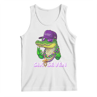 Mardi Gras Alligator Tank Top Funny Six Seven MAGA Political Meme