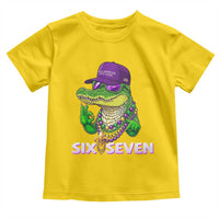 Mardi Gras Alligator Toddler T Shirt Funny Six Seven MAGA Political Meme