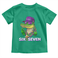 Mardi Gras Alligator Toddler T Shirt Funny Six Seven MAGA Political Meme