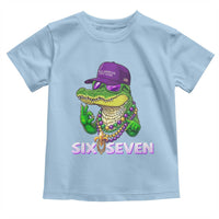 Mardi Gras Alligator Toddler T Shirt Funny Six Seven MAGA Political Meme
