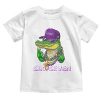 Mardi Gras Alligator Toddler T Shirt Funny Six Seven MAGA Political Meme