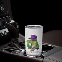 Mardi Gras Alligator Tumbler Cup Funny Six Seven MAGA Political Meme
