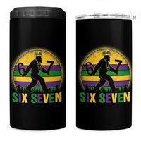 Mardi Gras Bigfoot 4 in 1 Can Cooler Tumbler Funny Six Seven Meme Carnival Trendy