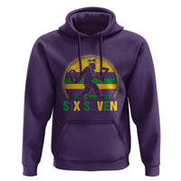 Mardi Gras Bigfoot Hoodie Funny Six Seven Meme Carnival Trendy