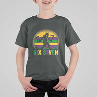 Mardi Gras Bigfoot T Shirt For Kid Funny Six Seven Meme Carnival Trendy