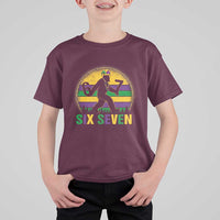 Mardi Gras Bigfoot T Shirt For Kid Funny Six Seven Meme Carnival Trendy
