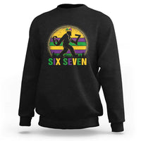 Mardi Gras Bigfoot Sweatshirt Funny Six Seven Meme Carnival Trendy