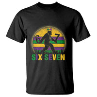 Mardi Gras Bigfoot T Shirt Funny Six Seven Meme Carnival Trendy