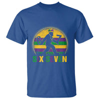 Mardi Gras Bigfoot T Shirt Funny Six Seven Meme Carnival Trendy