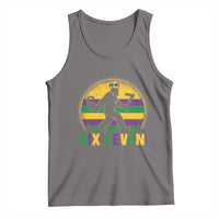 Mardi Gras Bigfoot Tank Top Funny Six Seven Meme Carnival Trendy