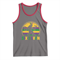 Mardi Gras Bigfoot Tank Top Funny Six Seven Meme Carnival Trendy
