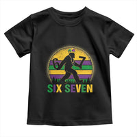 Mardi Gras Bigfoot Toddler T Shirt Funny Six Seven Meme Carnival Trendy