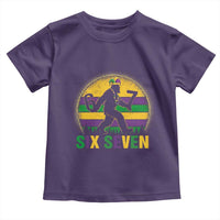 Mardi Gras Bigfoot Toddler T Shirt Funny Six Seven Meme Carnival Trendy