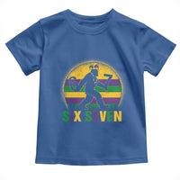 Mardi Gras Bigfoot Toddler T Shirt Funny Six Seven Meme Carnival Trendy