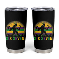 Mardi Gras Bigfoot Tumbler Cup Funny Six Seven Meme Carnival Trendy