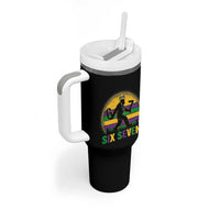 Mardi Gras Bigfoot Tumbler With Handle Funny Six Seven Meme Carnival Trendy