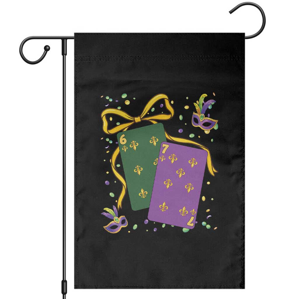67 Mardi Gras Garden Flag Funny Six Seven Playing Cards Meme