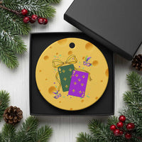 67 Mardi Gras Ceramic Ornament Funny Six Seven Playing Cards Meme