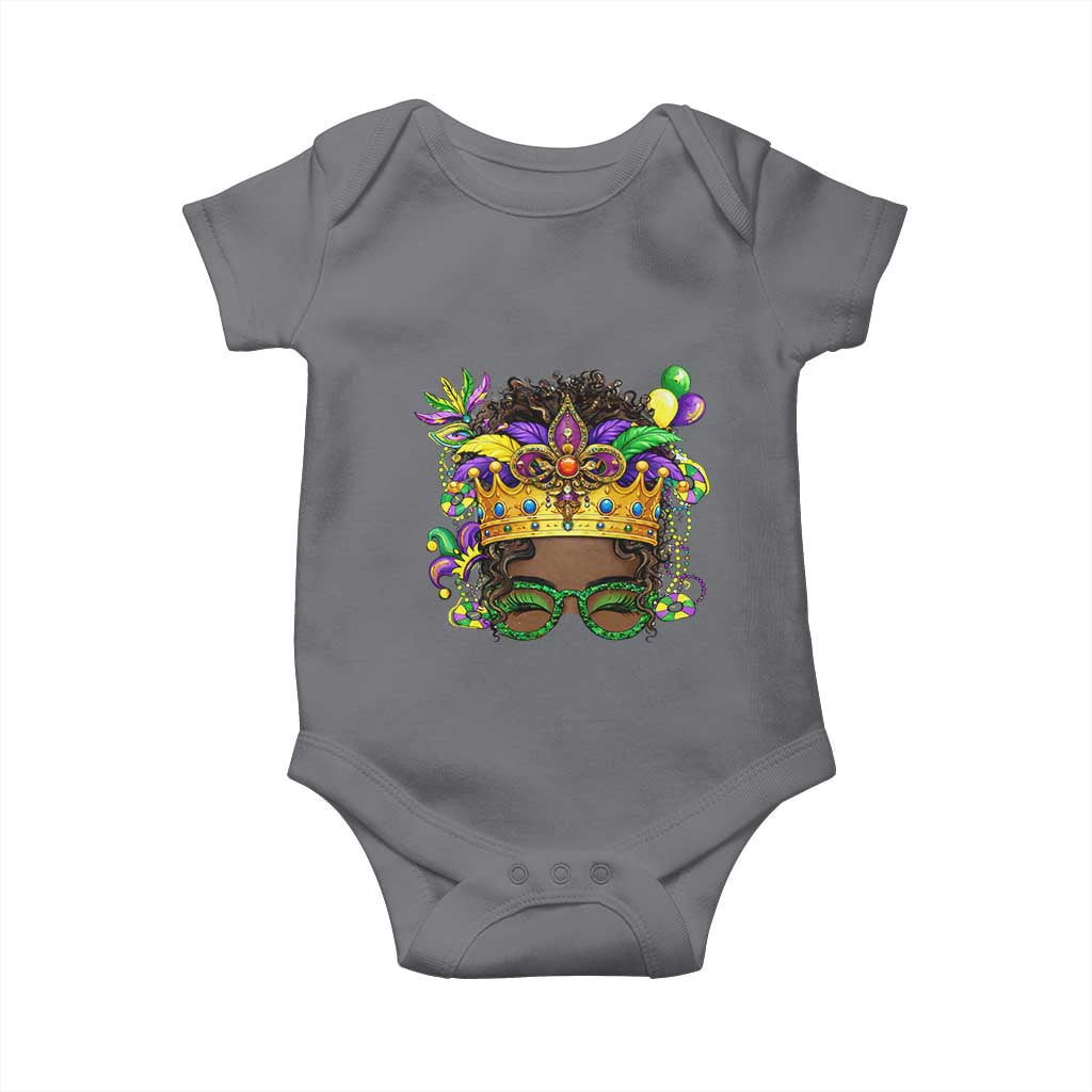Mardi Gras Queen Baby Onesie Messy Pun Carnival Party