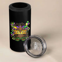 Mardi Gras Queen 4 in 1 Can Cooler Tumbler Messy Pun Carnival Party