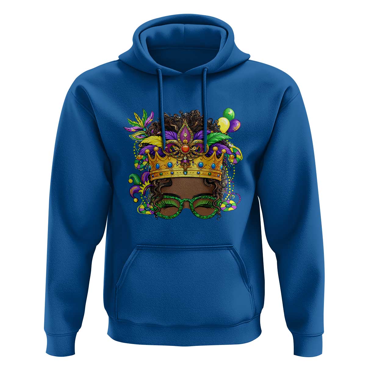 Mardi Gras Queen Hoodie Messy Pun Carnival Party