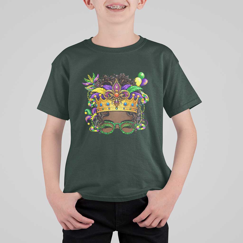 Mardi Gras Queen T Shirt For Kid Messy Pun Carnival Party