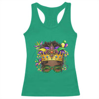Mardi Gras Queen Racerback Tank Top Messy Pun Carnival Party