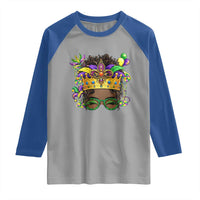 Mardi Gras Queen Raglan Shirt Messy Pun Carnival Party